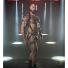 Fetish Daddy Cum Gutters Black Leather - Nickel