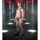 Fetish Daddy Cum Gutters Black Leather - Brass