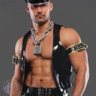 Invincible Rubber Rubber Classic Bar Vest | Black