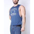 Cell Block 13 Field Goal Football Muscle Tank Top - Blue
