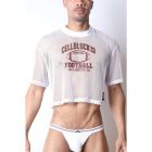 Cell Block 13 Field Goal Mesh Football Tee - White