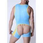 Cell Block 13 Bear Attack Singlet - Turquoise