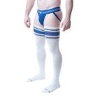 Nasty Pig Hook'd Up Thigh High Sock - White/Quartz Blue/Mirage Blue - OSFA