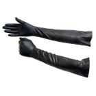 Rubber Gloves Elbow Length | Black
