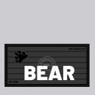 Mr. Riegillio  Rubber Velcro Patch - BEAR - White