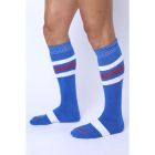 Cell Block 13 Tight End Knee High Socks | Blue