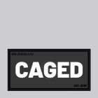 Mr. Riegillio  Rubber Velcro Patch - CAGED - White