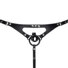 Lustful Lavish Chastity Thong Harness - Black Classic