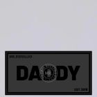Mr. Riegillio  Rubber Velcro Patch - DADDY - Black