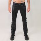 Titus Leather Tailored JEANS | Black