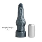 Mr Hankey's KNAUGHTY DRAGON Dildo: Brown XL | 11 Inches