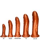 SquarePegToys® Leo Harness Dildo Flush Cup - SuperSoft Bronze