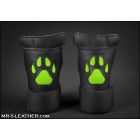 Mr S Leather OPEN PAW Puppy Gloves | Lime Green
