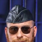 Mr S Leather GARRISON Cap | Black/Grey