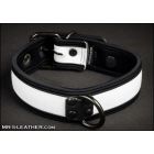 Mr S Leather NEO Puppy Collar | White