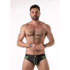Mr.S Leather Pool Boy Swim Brief | Army Green