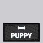 Mr. Riegillio  Rubber Velcro Patch - PUPPY - White