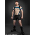 Mr.S Leather X-Factor Bold Color Body Harness | Aqua