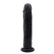 RealRock REALISTIC Cock: Black - No Scrotum |13.4 Inch