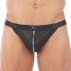 Gregg Homme RECKLESS Zipper Leather-Look Thong | Red
