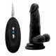 RealRock VIBRATING Realistic Black Cock with Balls | 6 Inches
