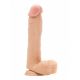 RealRock REALISTIC Cock: Pale Flesh Anal Dildo with Balls | 9 Inches