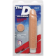 The SHAKIN' D 7 Inch Vibrating Vanilla Cock by Doc Johnson