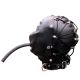 Mister B Rubber Tie Back Bondage Hood | Black