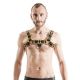 Mister B Rubber Chest Harness Premium | Black/Yellow