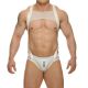 STUD ODYSSEY Body Harness | White/Gold