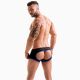 FETISH GEAR Core Jock Boxer | Black & Royal Blue