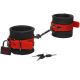 KINK - Silicone Wrist Cuffs - Black & Red
