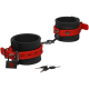 KINK - Silicone Ankle Cuffs - Black & Red