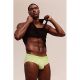 2(x)ist Graphic Cotton NO SHOW Brief | Neon Yellow Micro-Stripes