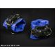Mr.S Leather Padded Locking Ankle Restraints By Fetters USA Black/Blue