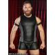 Mr. S Leather NEO MUSCLE Tank | Grey/Black