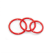 Red Rubber Cockring 3 Pack