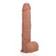 RealRock Extra Long Straight Dildo with Balls 13" / 33 cm | Tan