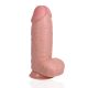Realrock Extra Thick Straight Dildo with Balls 9" / 23 cm | Cream