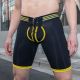 Mr.S Leather Football Short | Yellow