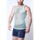 Timoteo Santorini Mesh Tank Top | Turquoise