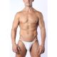 Cell Block 13 Vaux Clear Shine Low Rise Bikini Swim Brief | White