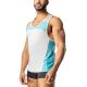 Nasty Pig AGILITY Racer Back Tank Top | Mirage Grey & Teal