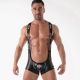 Leader ID Fetish Singlet PUP | Black