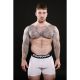 Strapp Metal Allstar Performance Shorts Sheer | White