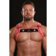 Strapp Metal Heart Breaker Chest Harness | Red & Pink