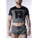 Cell Block 13 Starter Cropped Tee | Grey