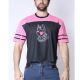 Cell Block 13 Kennel Club Dark Pup Cropped Tee | Pink