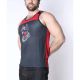 Cell Block 13 Kennel Club Dark Pup Tank Top | Red