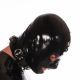 Invincible Rubber Rubber Hood Open Eye / Mouth - Black